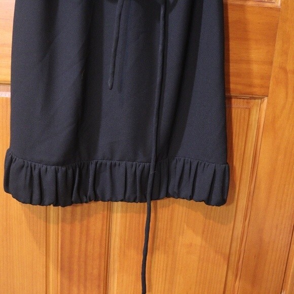 Talbots Black Bubble Hem Belted Dress NWT Sleeveless Career Cocktail 14 - Picture 4 of 13